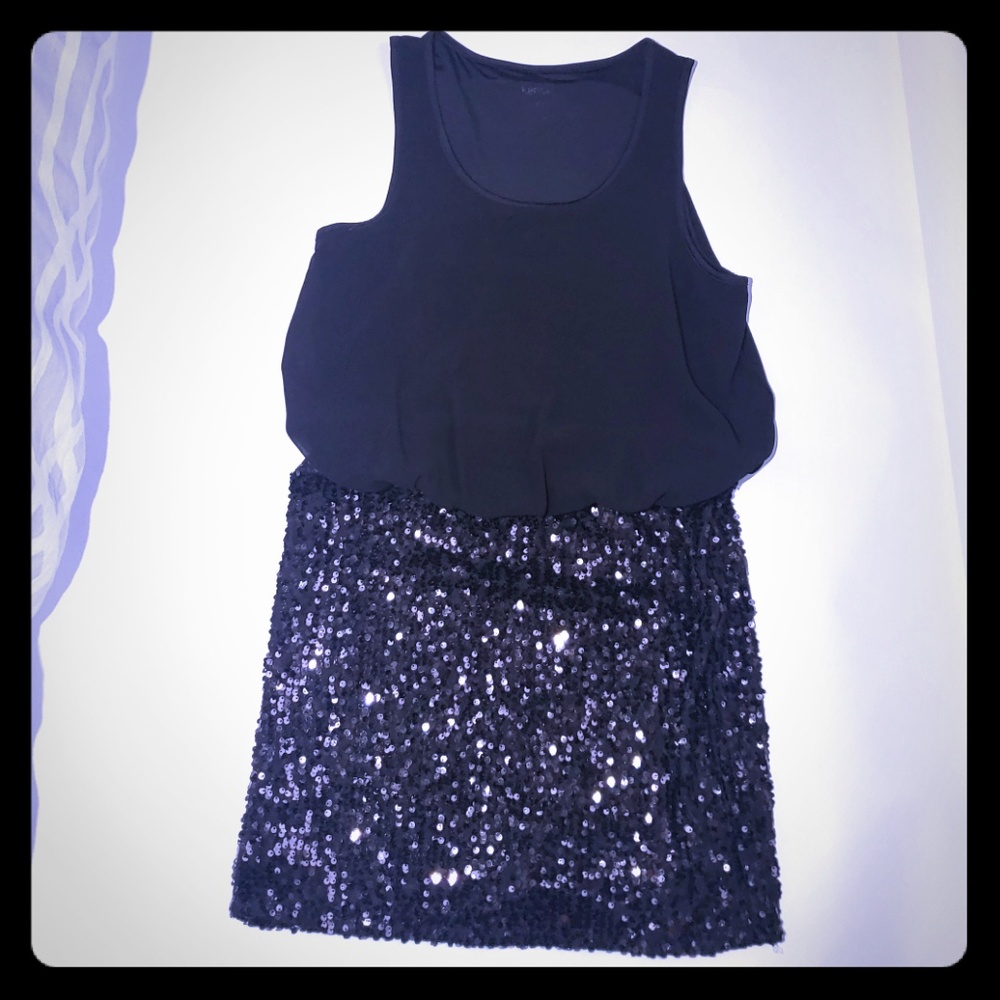 Black Kenzie Dress with sequins